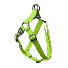 Nylon Step in Harness Premium-Green-Medium