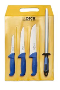F Dick ErgoGrip Pro Butcher 4 Piece Knife Set